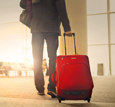 Man traveling